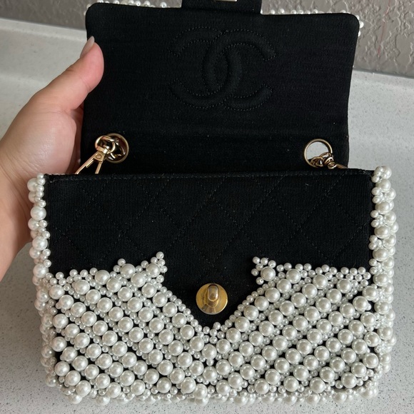 ❌SOLD❌ Customized Authentic Chanel Jersey Mini Square - Picture 6 of 16